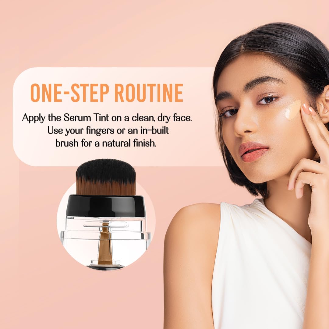 Lovechild Masaba Skip Everything Blurring 4 in 1 Serum Skin Tint, Natural Coverage, For Daily Use SPF 20, With SOD Technology, Tough Toffee, 30ml