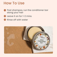 Earth Rhythm Argan Conditioner Bar, | Deep Conditions Hair, Balance Scalp pH levels, Prevent Dryness, Boost Shine, Certified Natural, Plastic Free - 80g