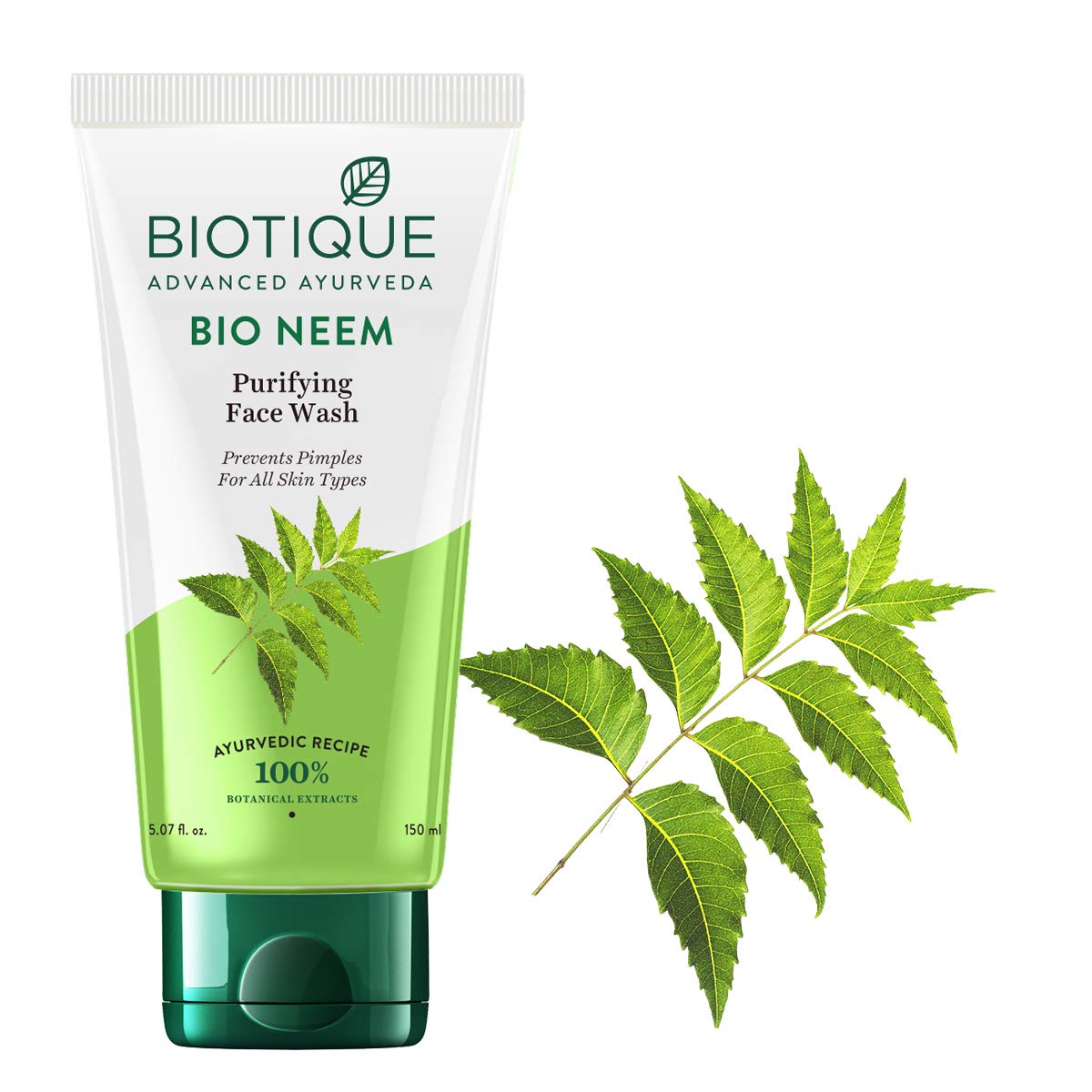 Biotique Bio Papaya Revitalizing Tan Removal Scrub, 50g And Biotique Bio Neem Purifying Face Wash for All Skin Types, 150ml