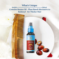 Blue Nectar Batana Hair Serum for Fuller & Thicker Hair | Plant Based Alternate to Redensyl | Advanced Hair Growth Serum for Dry & Frizzy Hair | Hair Moisturizer for Women & Men (18 Herbs, 50ml)