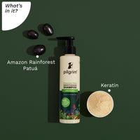 Pilgrim Patuá & Keratin Hair SMOOTHENING SHAMPOO for Dry & Frizzy hair | Sulphate & Paraben free shampoo for Women & Men | Hair Smoothening & healthy scalp | 200 ml
