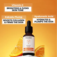 Nourish Mantra Vitamin C Serum – facial serum with Vitamin C, Hyaluronic Acid, Niacinamide – Glowing Serum – Even Skin Tone, Fades the Appearance of Dark Spots, Fine Lines & Wrinkles, 30 ml
