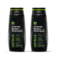 Ustraa Intense Repair Shampoo - 250 ml - Set of 2 | Fiber Restoration Technology | Helps Protect & Restore Hair Bonds | with Black Rice, Quinoa Extracts & Keratin | No SLS, No Paraben