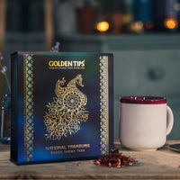 Golden Tips National Treasure Exotic Indian Herbal Tea Box (75 gram-36 Cups)