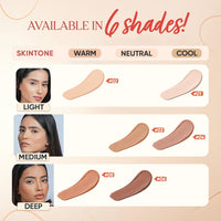 Charmacy Milano Concealer - 3 Correct & Cover Spots | Full Coverage & Lightweight Concealer | Jojoba Oil Nourished, 7 ML