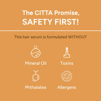 CITTA Hair Growth Serum | Boosts Hair Growth, Activates Follicles & Prevents Thinning | Biotin, Rosemary & Fenugreek Oil | Nourishes Scalp & Increases Hair Vitality | For All Hair Types | 50ml