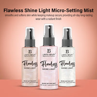Lakyou Beauty Flawless Shine Light Micro Setting Mist 100ml | Smooths | Hydrates | Locks Makeup All Day