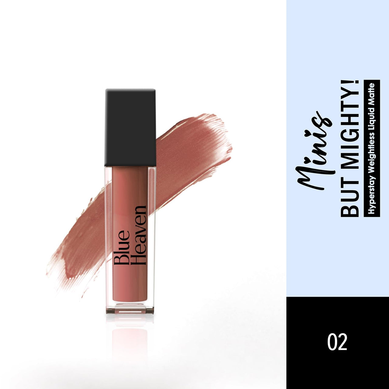 Blue Heaven Minis But Mighty Hyperstay Weightless Liquid Matte Lipstick Bridesmaid Nude