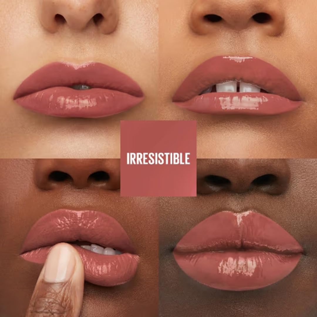 Maybelline Superstay Vinyl Ink Liquid Lipstick, Irresistible, Glossy | High Shine That Lasts For 16 Hrs