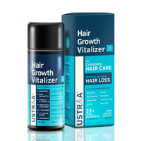 USTRAA Hair Growth Vitalizer 100ml – Clinically Tested | Hair Oil With Redensyl, Saw Palmetto, Vitamins, & Ayurvedic Hair Oil 200ml - with 8 Natural Herb extracts, With Red Onion,Bhringaraj,Neem