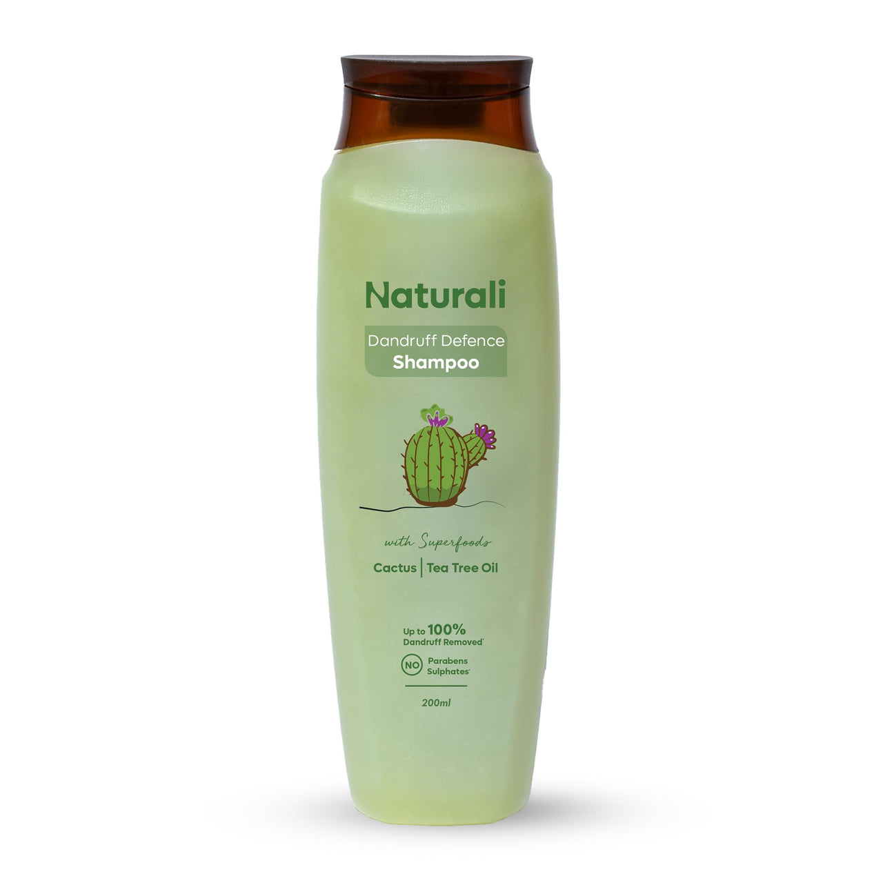 Naturali Dandruff Defence Shampoo + Hair Fall Arrest Conditioner | Reduces Flakiness & Dandruff | Soothes Scalp | Controls Hair Breakage | Tea Tree Oil Shampoo | Onion Conditioner | 200ml+180ml