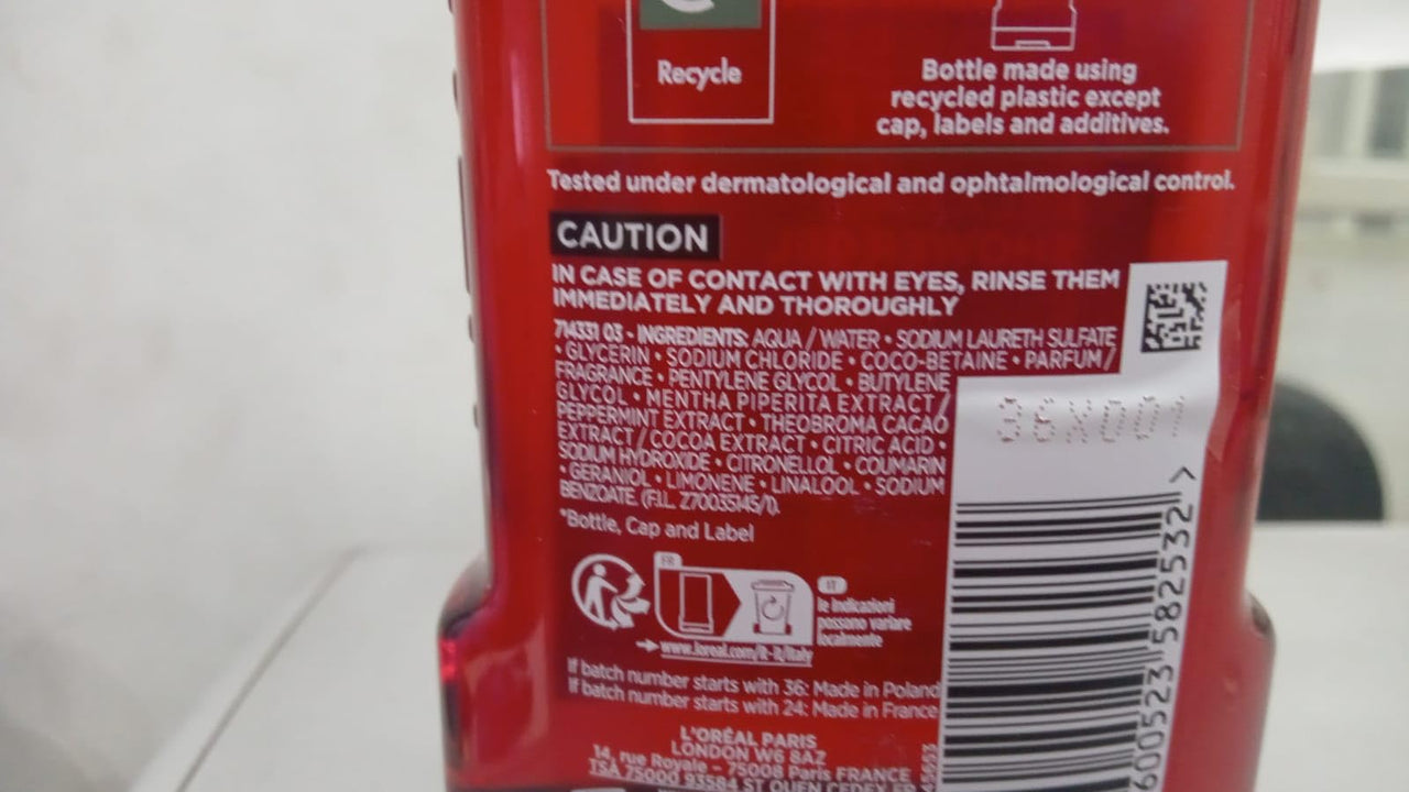 L'Oréal Paris Men Expert Shower Gel for Men 300ml (Stress Resist)