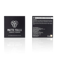 PAC Matte Touch Compact Powder (150 Tan) | Lightweight Medium to High Buildable Coverage | Longlasting Soft Matte Finish | Meltproof & Sweat Resistant | Suitable for all Skin Types