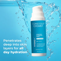 Conscious Chemist 1% Hyaluronic Acid Serum | 30ml | Face Serum for Dry Skin, Ceramide, with Plankton Extract, Treat Dull & Dehydrated Skin, Plumps & Hydrates, For Men & Women - Hydro+