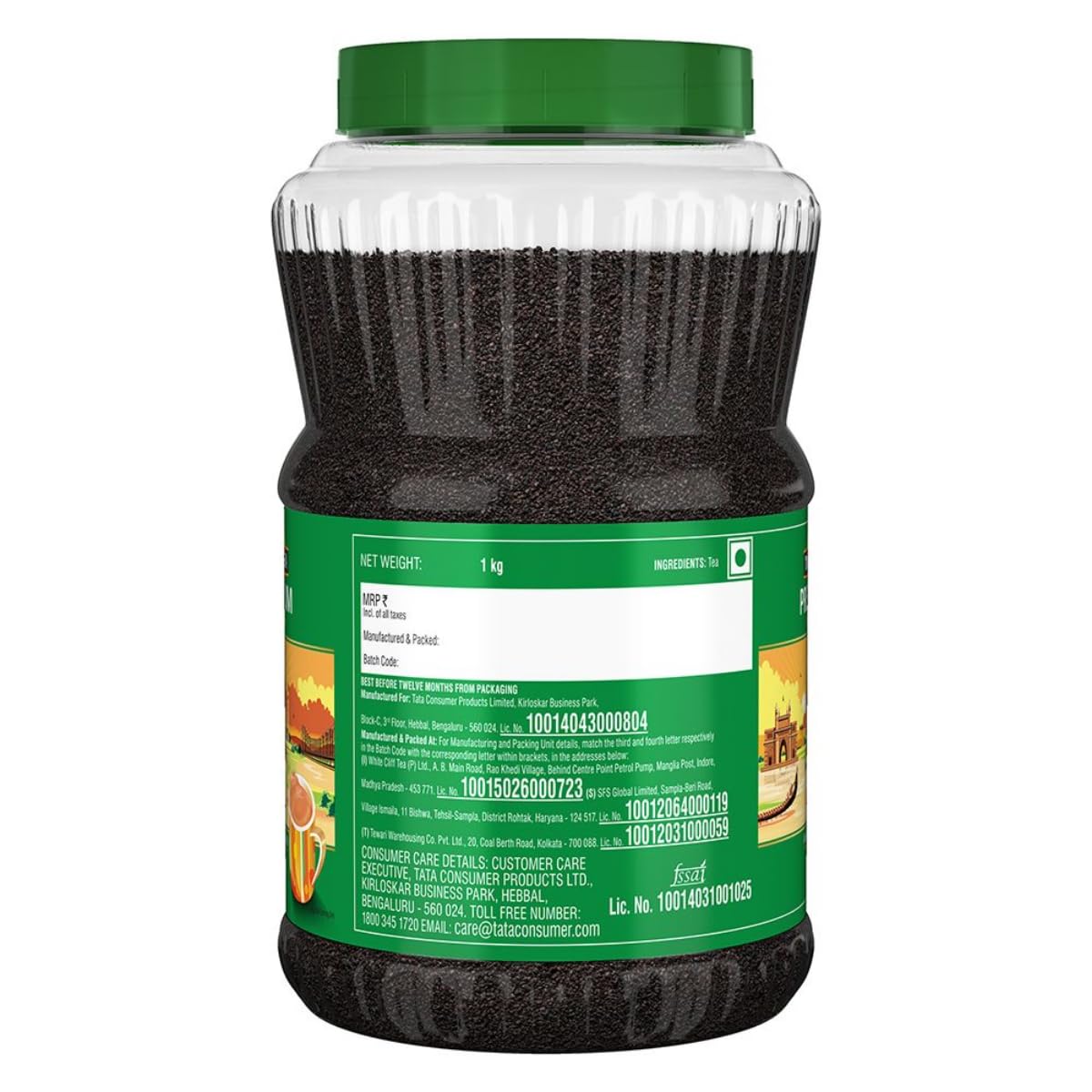 Tata Tea Premium Desh Ki Chai, Unique Blend Crafted For Chai Lovers Across India, Black Tea, Loose Leaves, 1kg Jar, black tea
