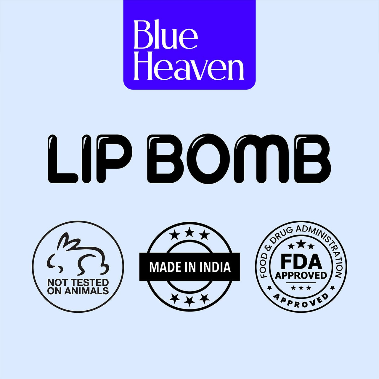 Blue Heaven Tinted Lip Balm infused with Shea Butter, Almond oil and Vitamin E - Bubblegum, 8g