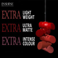INSHINE Absolute Matte Lipstick - Long-lasting, Transfer-resistant, Velvety Matte Finish with Intense Color, Up to 12 Hours Wear | Perfect for Sophisticated Lips - FUCHSIA IN RAGE