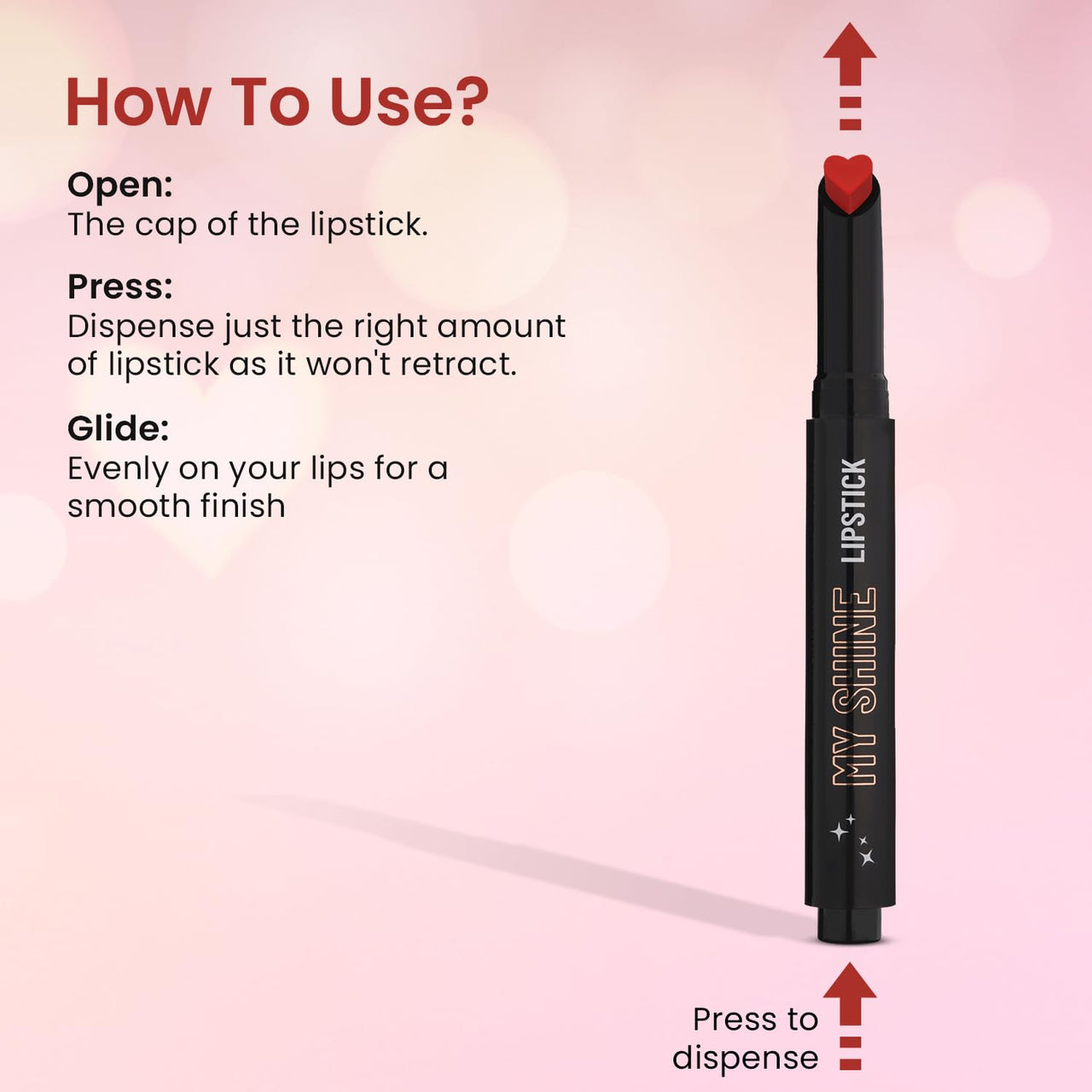 Swiss Beauty My Shine Creamy Lipstick with Vitamin E | Long Lasting Lipstick with Shiny finish | Shade- Truly Brown, 1.5gm