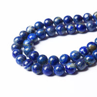 8mm 45PCS Natural Lapis Lazuli Gemstone Beads AAA+ Round Loose Stone Beads for Jewelry Making Crystal Energy Stone Healing Power DIY Gift Lapis Lazuli Stone 8mm