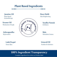 Blue Nectar Body Oil for Women & Men |Bath & Body Massage Oil with Ashwagandha & Natural Jasmine Oil | Plant Based Aromatherapy (8 Herbs, 200 ml)
