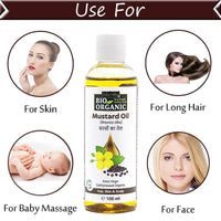INDUS VALLEY 100% Natural Cold Pressed (Mustard Carrier Oil (100ml))