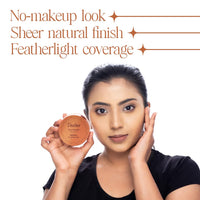 DAZLLER Loose Compact Powder, For Setting Makeup, Featherlight Sheer Finish, Oil-Control, Added Sunscreen For All Skin Types, 30G-Coffee, Beige