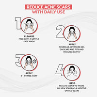 Brinton AcneScar Advanced Gel to Reduce Acne Scars & Pits, White, 15 g