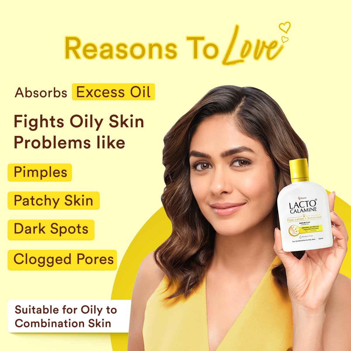 Lacto Calamine Sunscreen Lotion with SPF 30 | 120ml |UVA + UVB PA+++ | Kaolin Clay & Zinc Oxide | Daily Face Moisturizer For Oily Skin | Lightweight & Non-Greasy | Face & Body Lotion