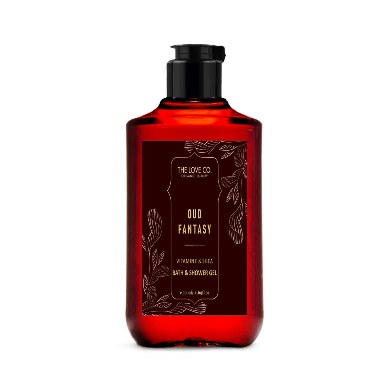THE LOVE CO. Oud Fantasy Body Wash | Nourishing and Hydrating Formula for Silky Smooth Skin | For Fragrant and Rejuvenating Shower Experience | 50Ml