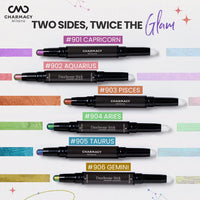 Charmacy Milano Zodiac Eyeshadow Stick - #905 Taurus, Dual-Ended, Highly Pigmented & Duochrome Eyeshadow, Enriched with Cacao Seed Butter, 1.8 Gms
