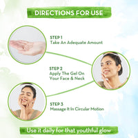 Mamaearth Aloe Ashwagandha Gel, for face, with Aloe Vera & Ashwagandha for a Youthful Glow - 300 ml