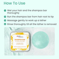 Earth Rhythm Anti-Dandruff Shampoo Bar for Itchy & Flaky Scalp | Men & Women | Contains Arnica Peppermint & Menthol Extracts | Sulphate & Paraben Free - 80gm
