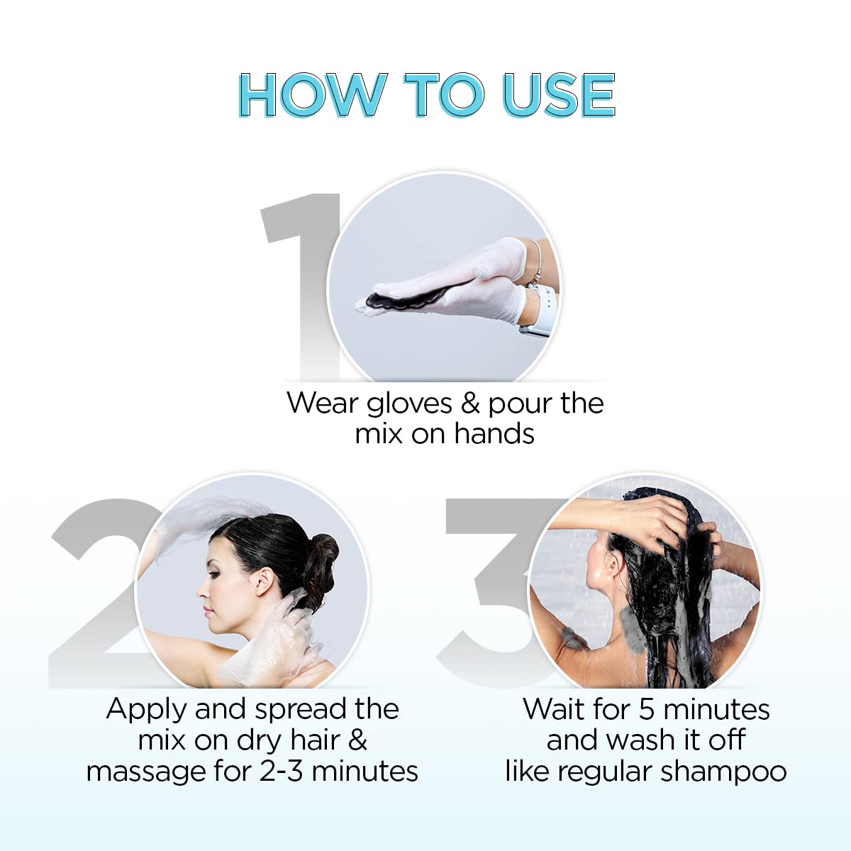 Bblunt Natural Black 5 Minute Shampoo Hair Colour For 100% Grey Coverage - 20ml X 5