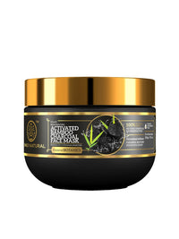 Khadi Natural Activated Bamboo Charcoal Face Mask | Face Mask for Removing Blackheads | Paraben, Silicone & Sulphate Free | Suitable for All Skin Types | Powered Botanics| 200 gm