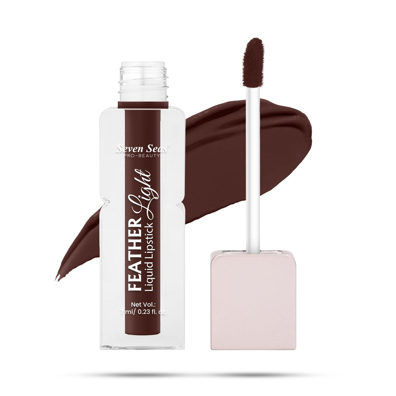 Seven Seas Feather Light Liquid Lipstick | Matte Finish Liquid Lipstick | Long Lasting | Non Transfer | One Coat Application | Stay Upto 12 Hours (319, 6ml)