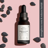 Juicy Chemistry Certified Organic Blackseed Kalonji Oil, 30 ml | 100% Pure, Cold-pressed Oil for Healthy Scalp, Dry Hair, and Hair Loss | Helps Promote Hair Growth and Healthy Hair