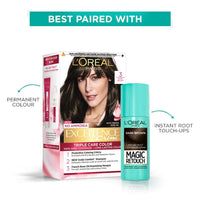 L’Oréal Paris Magic Retouch Root Touch-Up Spray, Dark Brown (75Ml) With Excellence Crème Hair Colour, 3 Dark Brown (72Ml+100G) - Pack Of 2