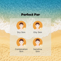 The Man Company Oil-Free Sunscreen SPF50 PA+++ For Men- 50gm | Sunscreen Gel for Oily, Combination & Normal Skin | Broad Spectrum UV A/B Protection | No White Cast | Non-Greasy & Lightweight