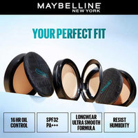 Maybelline New York Fit Me Matte + Poreless Liquid Foundation Tube For All Skin Types, Spf 22-18Ml + Fit Me Matte + Poreless Compact Powder, Spf 32 +++, 6G (Shade 220 Natural Beige) (2 Item In Set)