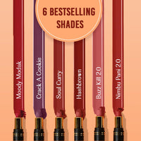 LoveChild Masaba Full Pocket Nude Lipstick, Long lasting Upto 6-Hours Hydrating & Nourishing Matte Bullet Lipsticks For Women, Soul Curry, 4g