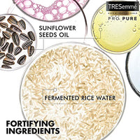 TRESemme Pro Pure Damage Recovery Shampoo, with Fermented Rice Water, Sulphate Free & Paraben Free, for Damaged Hair, 370 ml
