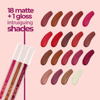 Juice Matte Luxe Lipstick - Vitamin E Enriched, Smudge-Free with Bio Retinol, Moisturizing Lock Technology, SPF 15, Long-Lasting (Plum Tart - M14)