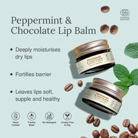 Lip Balm Assorted (Pack of 3), Lip Stack | Blood Orange & Rosehip, Vanilla Bean, Peppermint & Chocolate