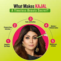 Daily Life Forever52 Amazonic Black Kajal (2pcs) 24Hr Long Stay | One Stroke Smooth Glide | Waterproof, Smudgeproof & Fadeproof | Intense Matte Finish - Safe for Eyes