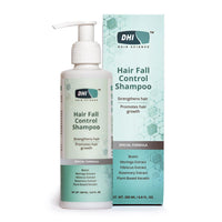 DHI Hair Fall Control Shampoo | Strengthens Hair, Promotes Hair Growth | Paraben & Sulphate Free Shampoo for Men and Women with | Biotin, Plant-Based Keratin, Moringa, Hibiscus and Rosemary Extract | For All Hair Types | 200 ml