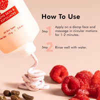 mcaffeine Berries Brightening Coffee Face Scrub For Glowing Skin | Gently Exfoliates, Smoothes & Improves Skin Tone | Removes Tan & Dead Skin | For Women & Men - Pack Of 2 - 75Gm