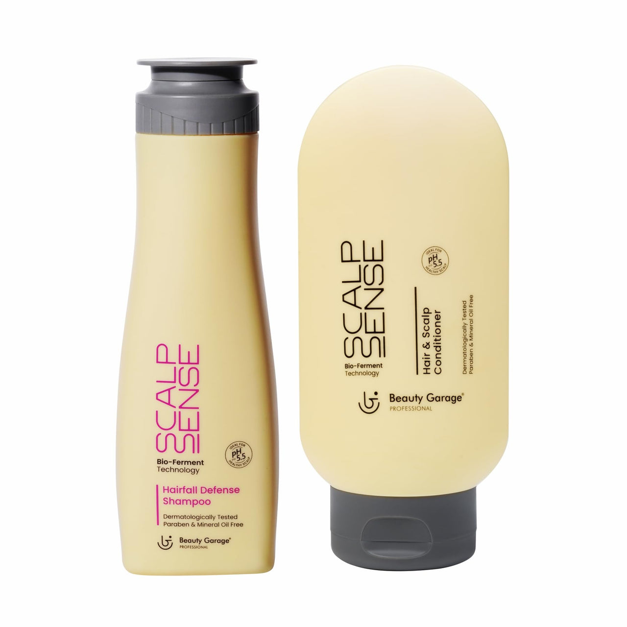Beauty Garage ScalpSense Hairfall Defense Set (Shampoo 200ml + Hair & Scalp Conditioner 200ml)