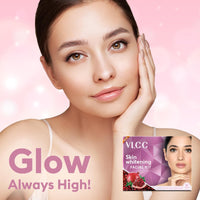 VLCC Skin Whitening Facial Kit - 25g X 3 (75g) (Pack of 3) | Pore Minimizing, Exfoliating and Brightening Skin | Helps Brighten Skin Tone | Even Complexion With Comfrey & Turmeric.
