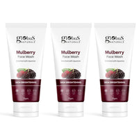 Globus Naturals Mulberry Fairness Face Wash For Even Skin Tone, Deep Cleansing Moisturizing 75 gm (Pack of 3)