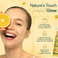 Vamp Beauty Moisturising Face Wash | With Honey, Ceramide, Yuzu & Vitamin C | Gentle Hydrating Cleanser for Dry, Rough and Sensitive skin | Brightens & Softens Skin | 100ml